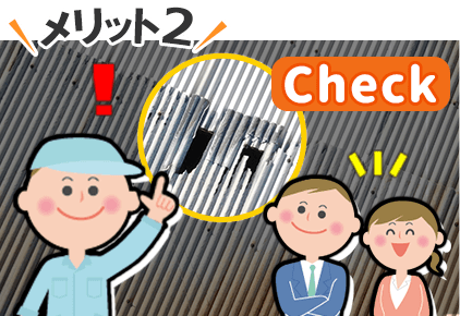 お客様と一緒に確認で安心!