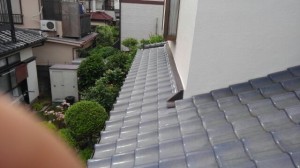 Ａ様邸瓦屋根棟部分の漆喰崩れと修繕対応