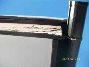 屋根の損害確認　屋根調査