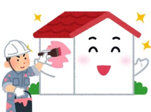 外壁塗装のイラスト