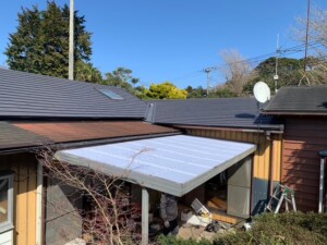 作業場の屋根をリフォーム　これから安心して作業できるスペースに