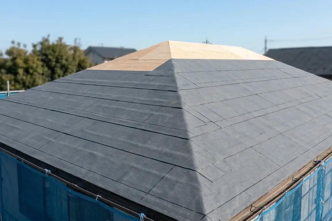 防水シートの施工