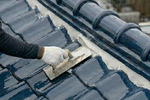 瓦交換工事の新規瓦設置