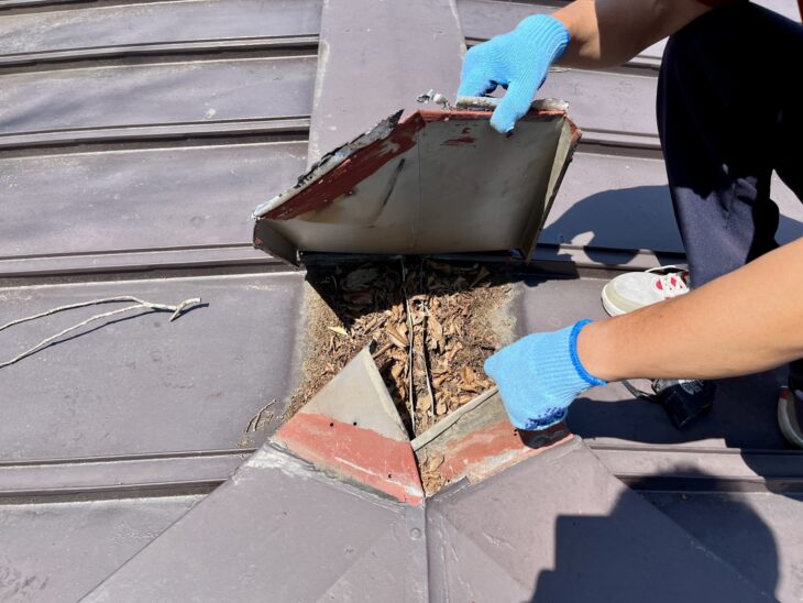 棟板金の劣化症状